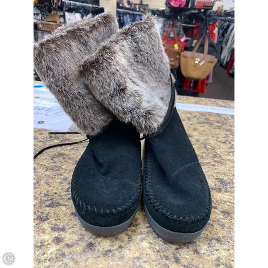 Boots Ankle Flats By Toms In Bronze, Size: 8.5