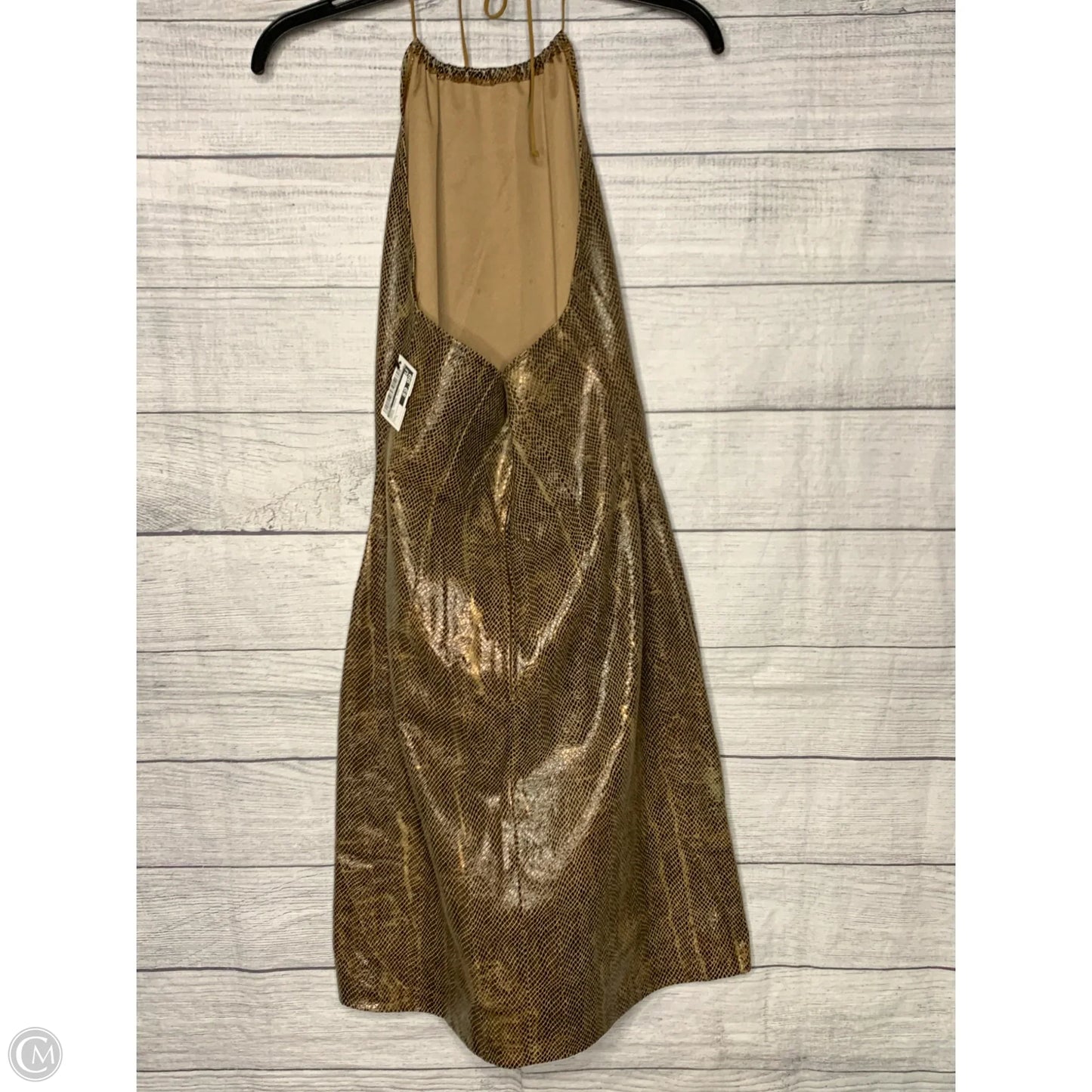 Dress Casual Midi By Aziz In Bronze, Size: L