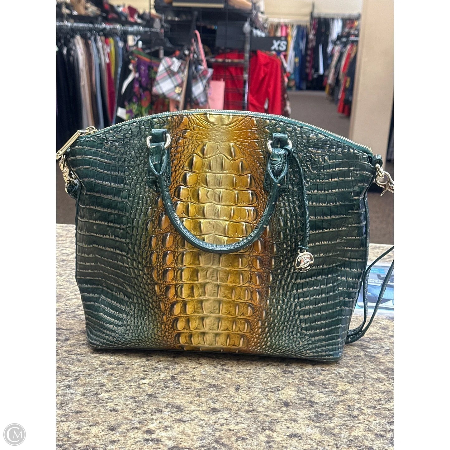 Handbag Designer By Brahmin, Size: Large