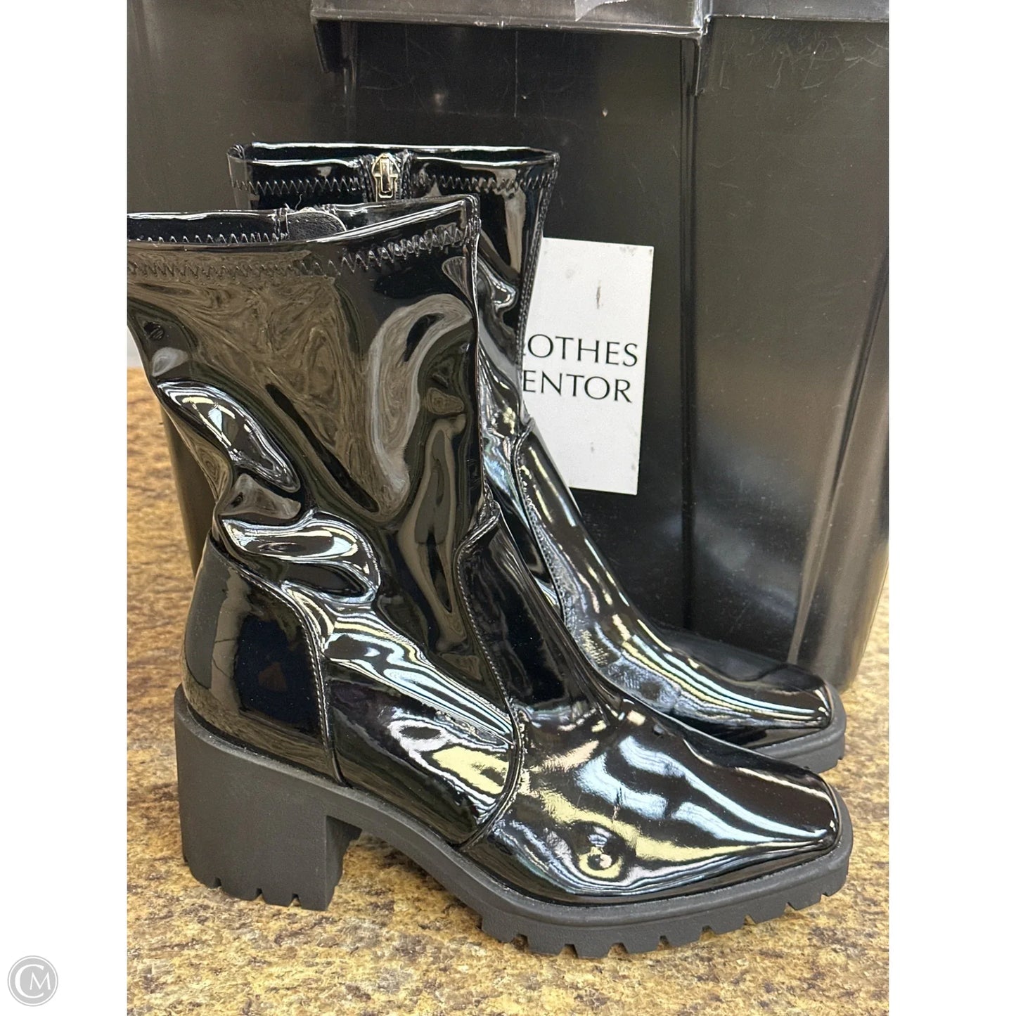 Boots Ankle Heels By Journee In Black, Size: 7