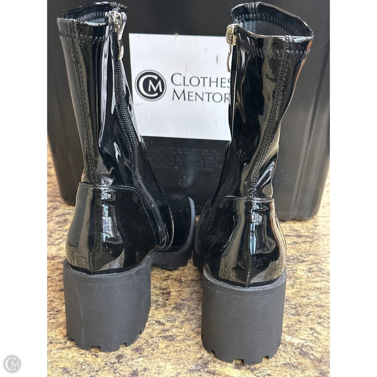 Boots Ankle Heels By Journee In Black, Size: 7