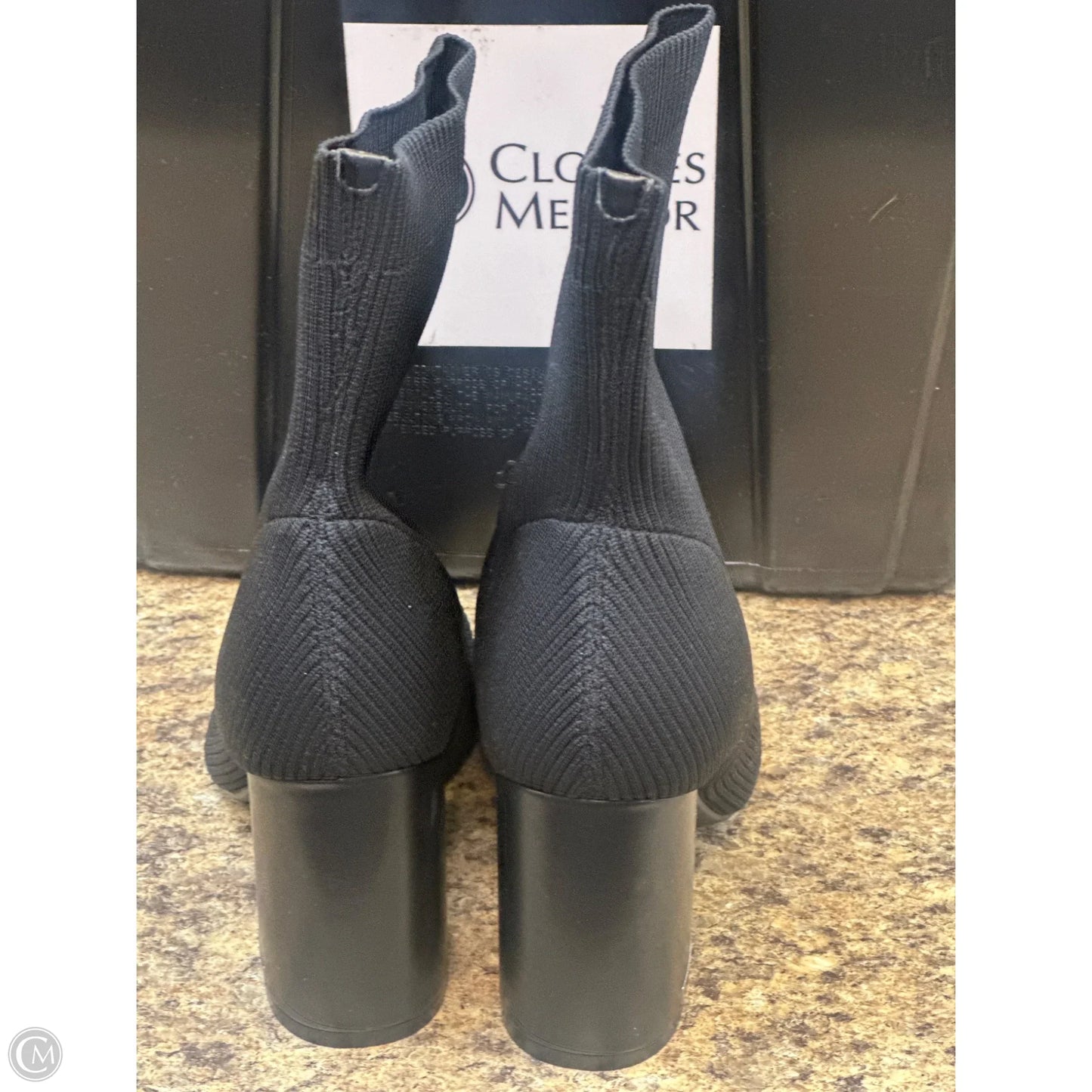 Boots Ankle Heels By Calvin Klein In Black, Size: 8