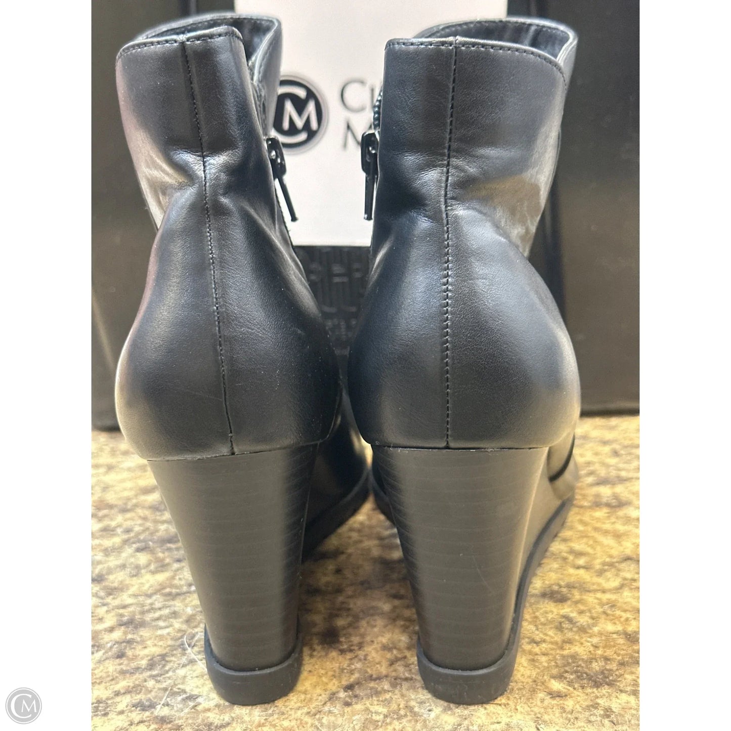 Boots Ankle Heels By Unisa In Black, Size: 7