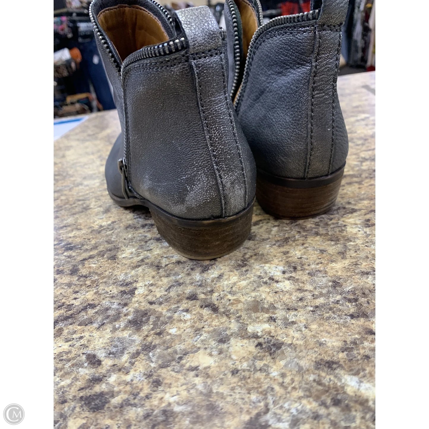 Boots Ankle Heels By Vince Camuto In Grey, Size: 6