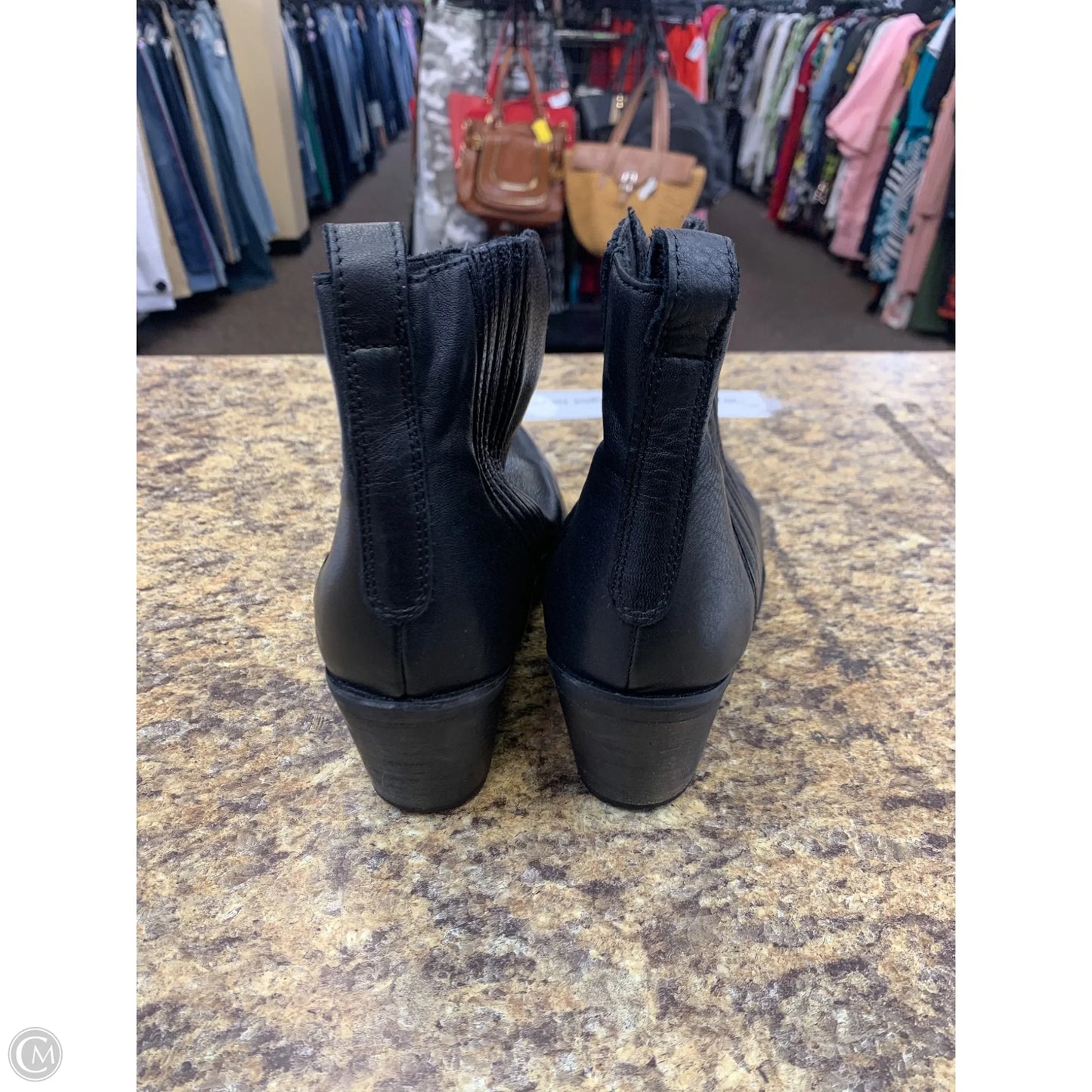 Boots Ankle Heels By Steve Madden In Black, Size: 8