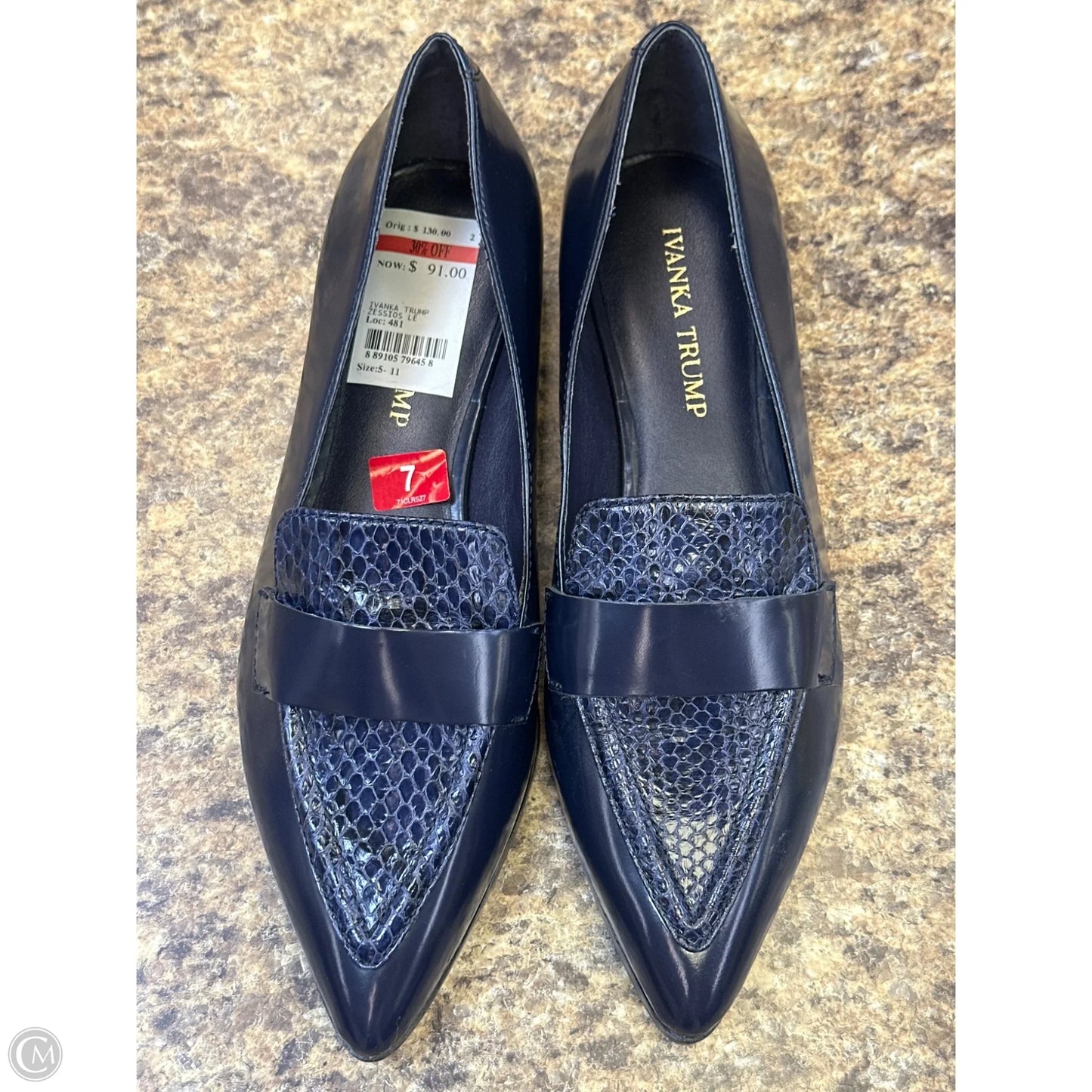 Shoes Flats By Ivanka Trump In Navy, Size: 7