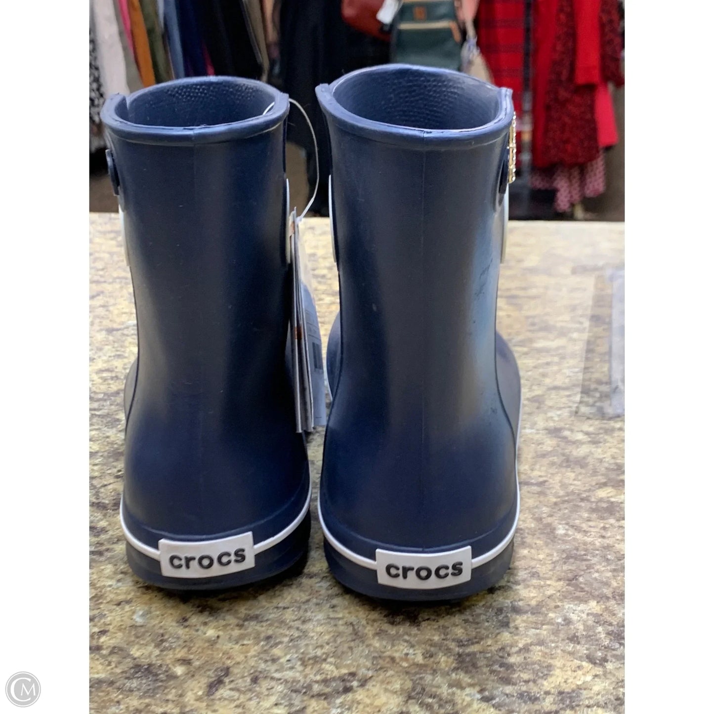 Boots Rain By Crocs In Navy, Size: 8