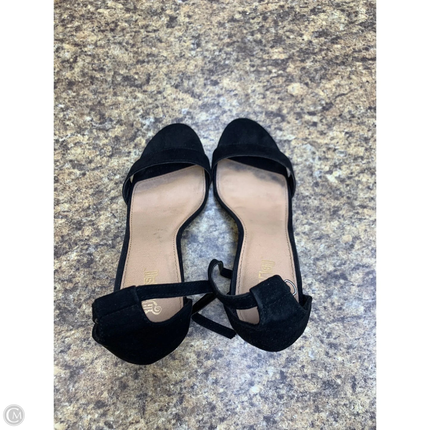 Sandals Heels Block By Brash In Black, Size: 12