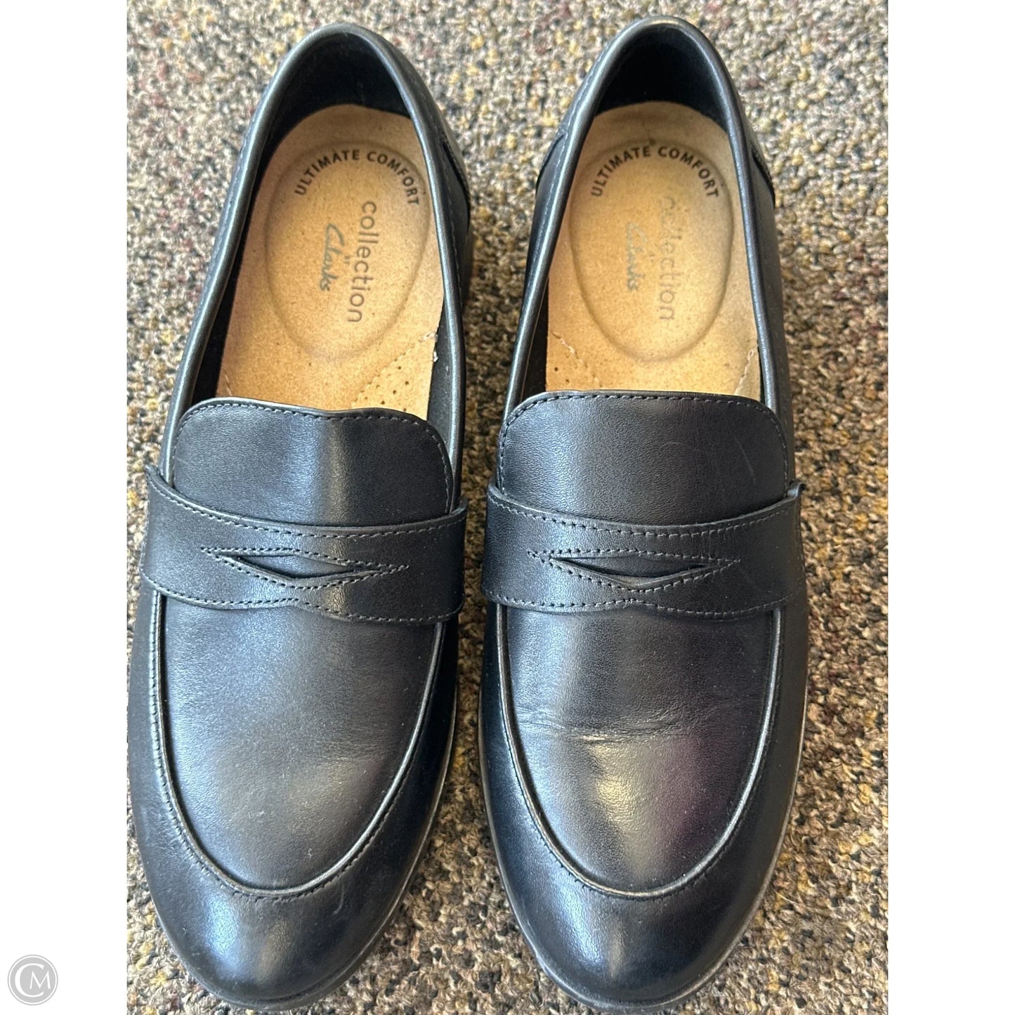 Shoes Flats By Clarks In Black, Size: 6