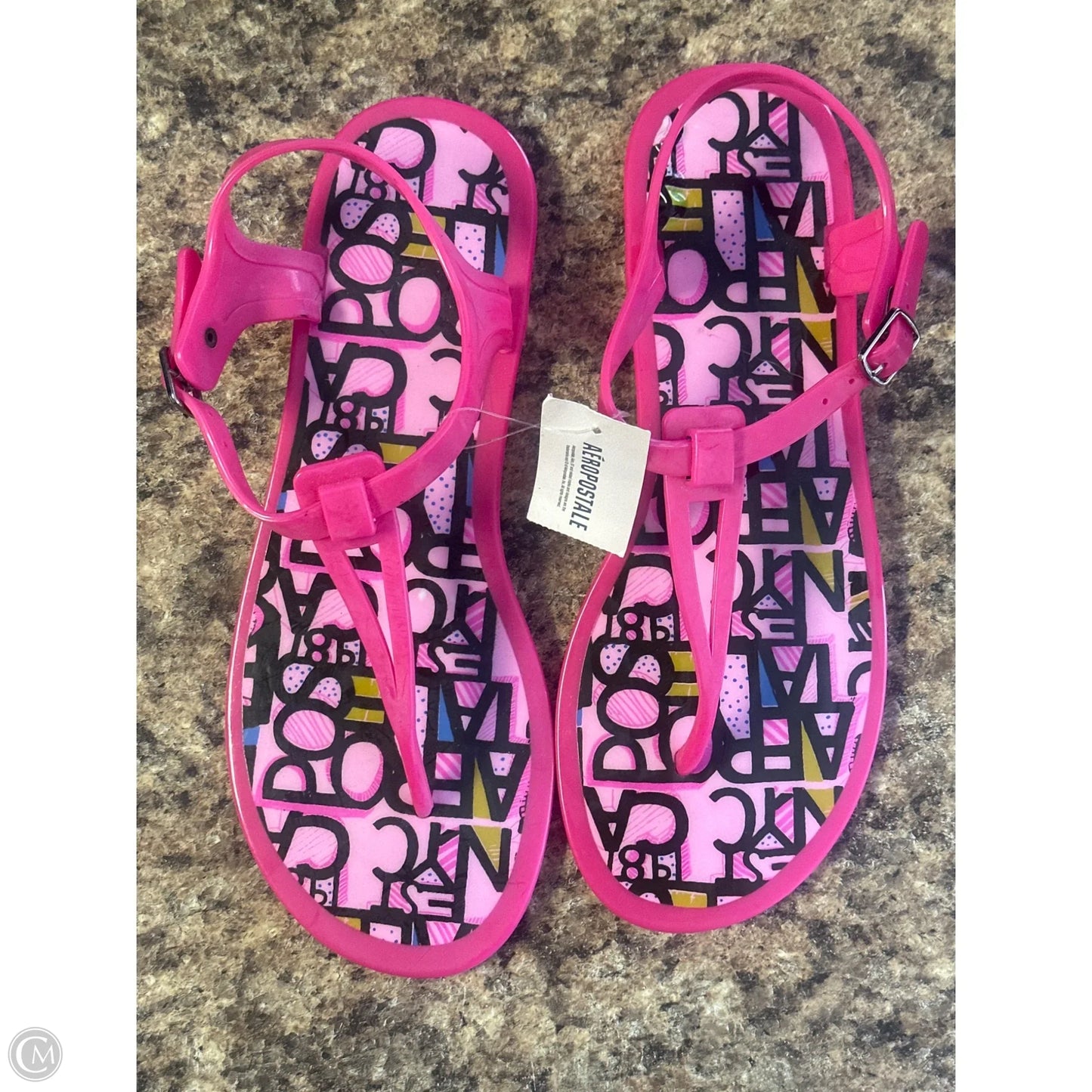 Sandals Flats By Aeropostale In Pink, Size: 8