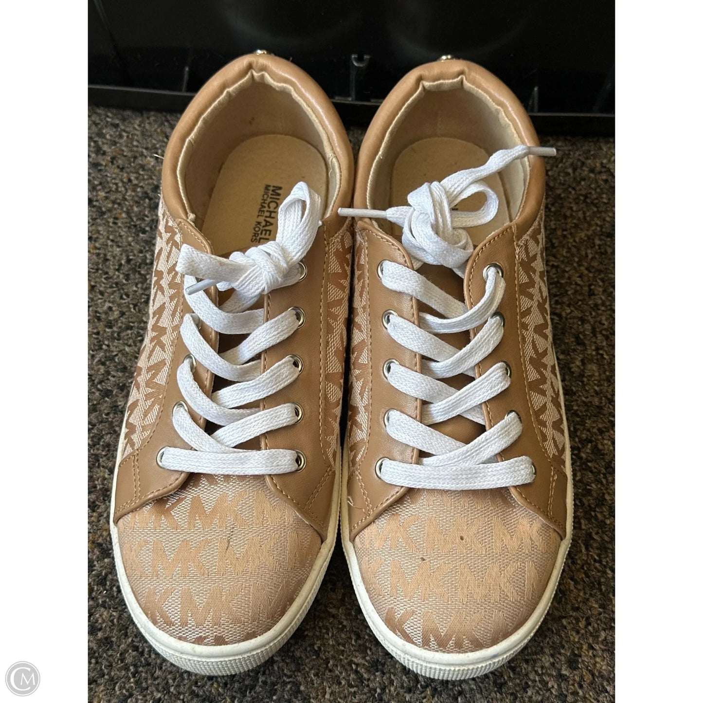 Shoes Designer By Michael Kors In Gold, Size: 5