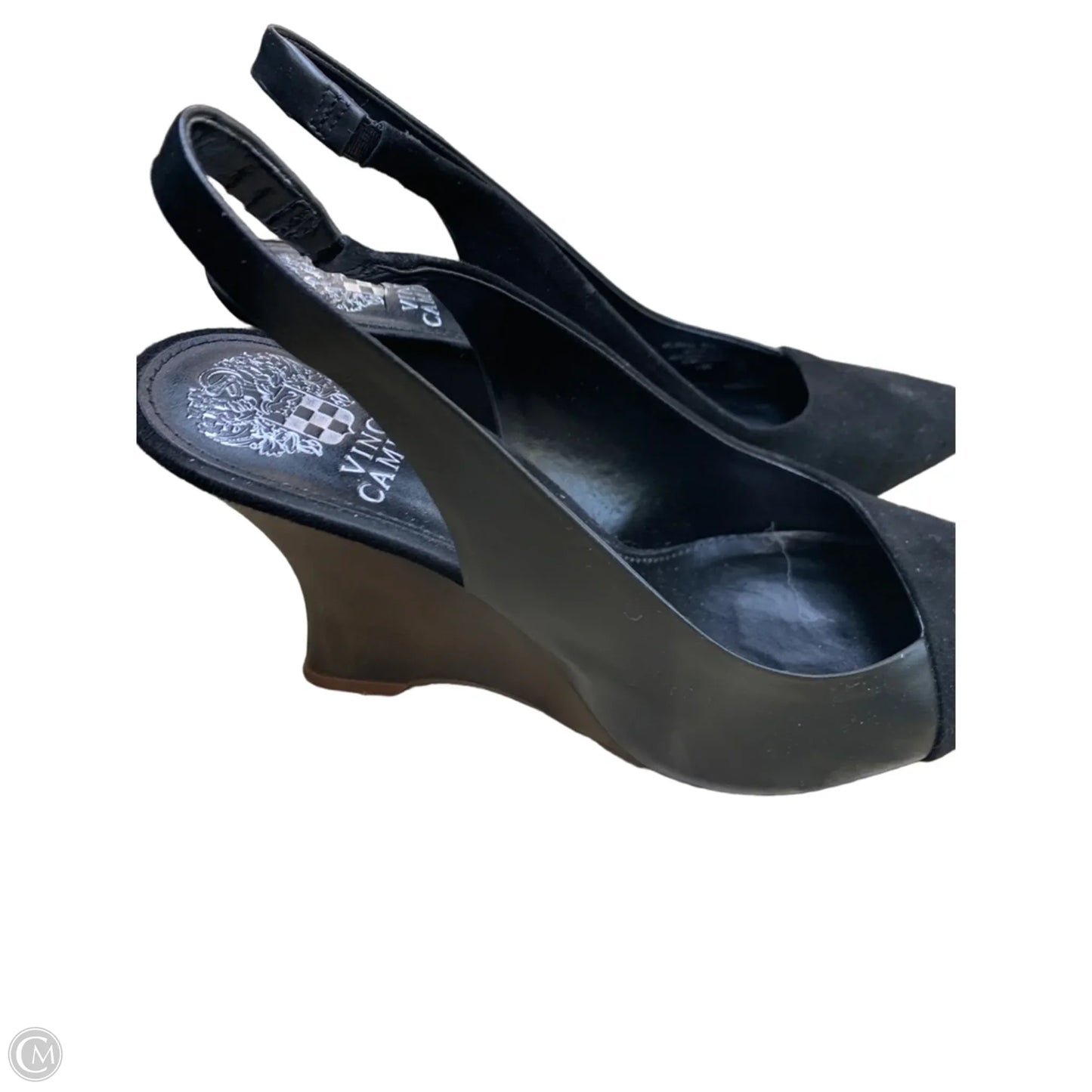 Shoes Heels Wedge By Vince Camuto In Black, Size: 8