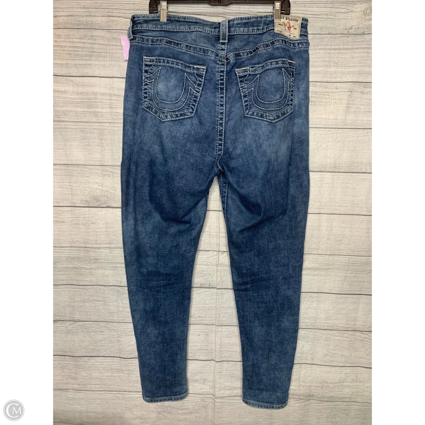 Jeans Skinny By True Religion In Blue Denim, Size: 18