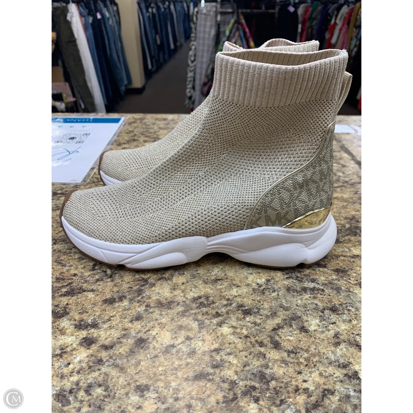 Shoes Athletic By Michael By Michael Kors In Gold, Size: 7
