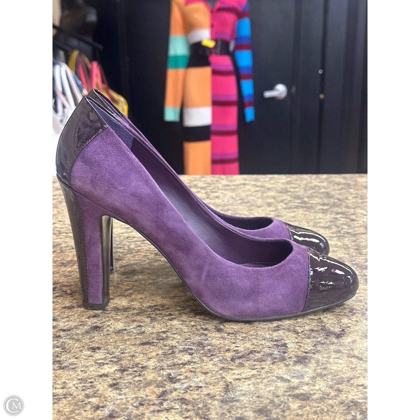 Shoes Heels Block By Lauren By Ralph Lauren In Purple, Size: 10