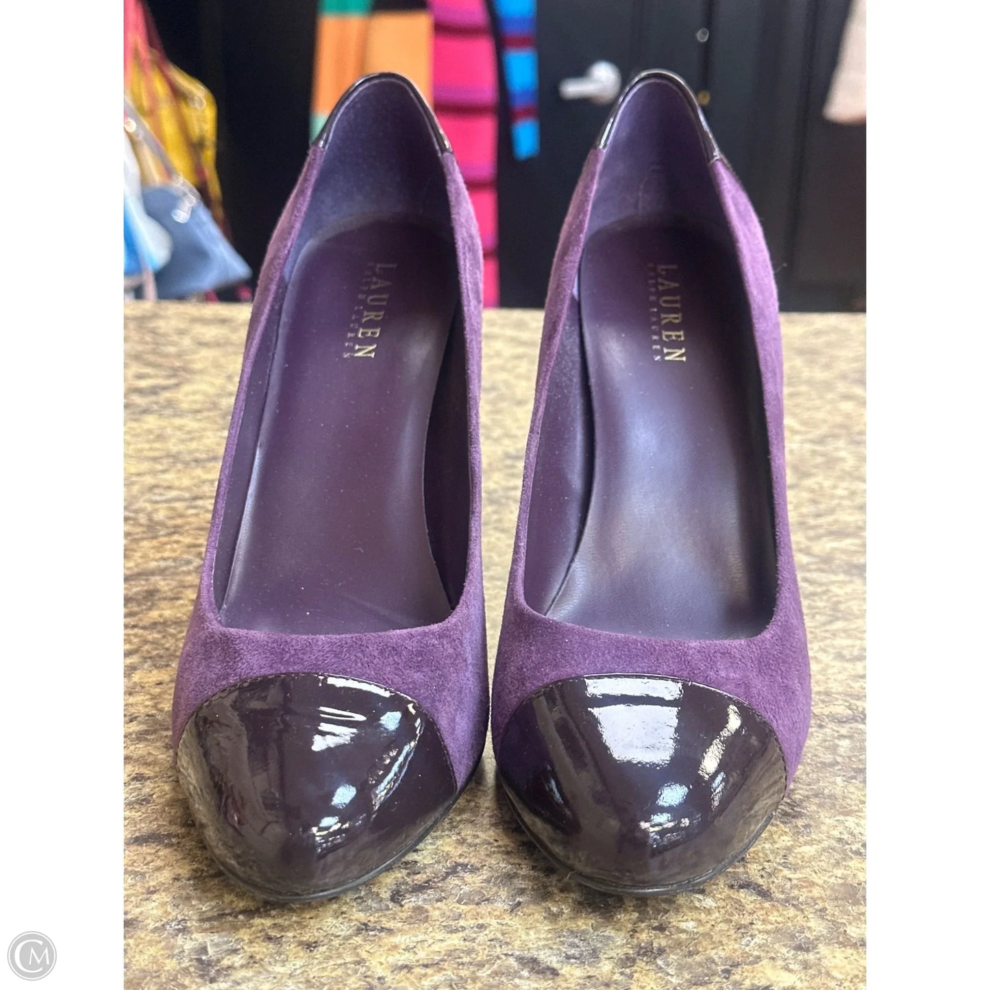 Shoes Heels Block By Lauren By Ralph Lauren In Purple, Size: 10
