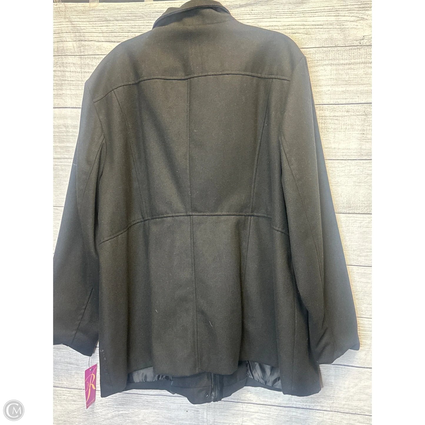 Coat Peacoat By Rampage In Black, Size: 3x