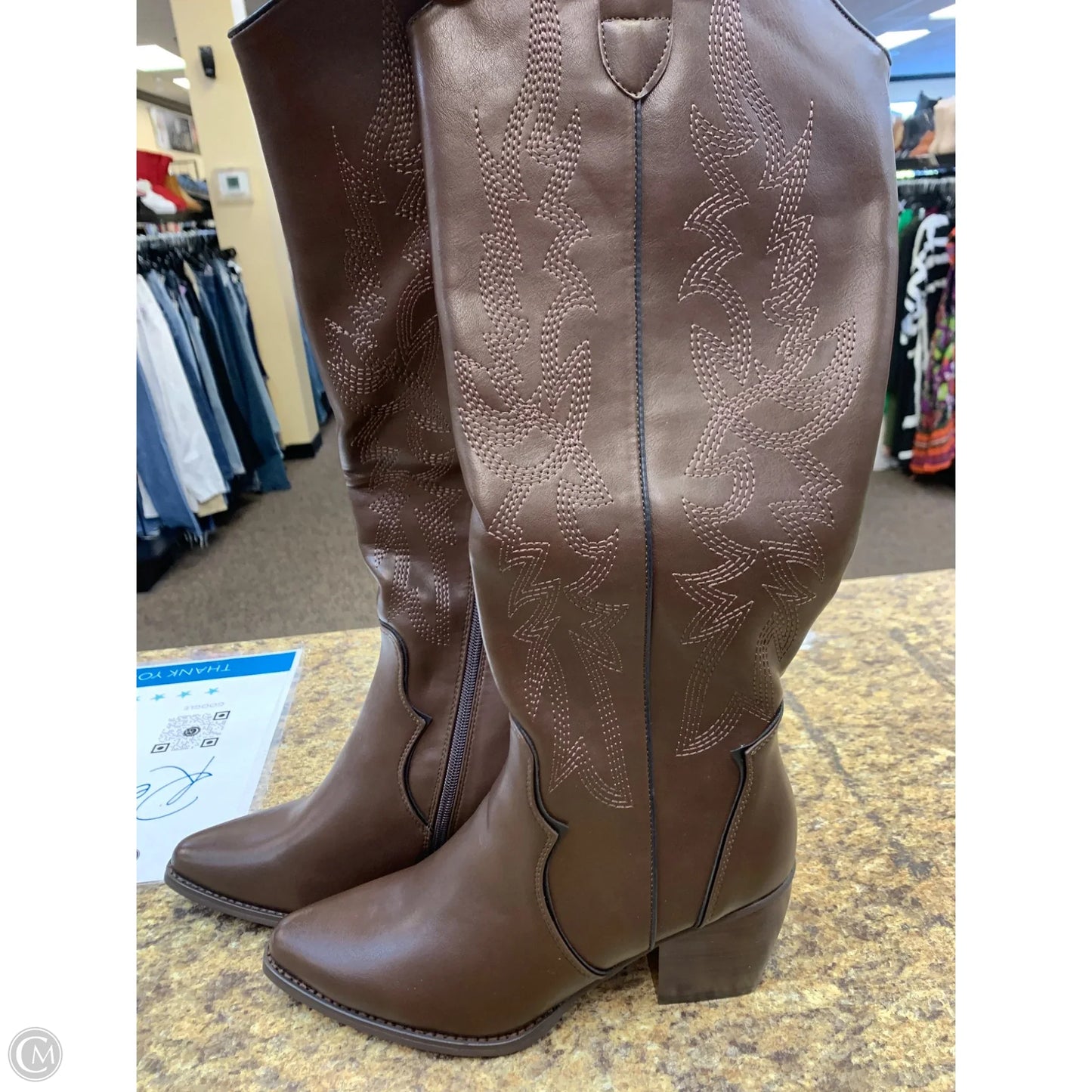 Boots Western By Dream Pairs In Brown, Size: 8.5