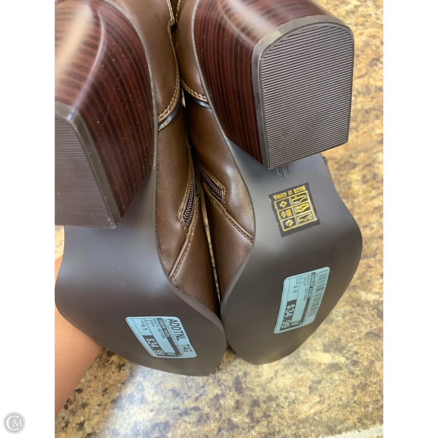 Boots Western By Dream Pairs In Brown, Size: 8.5