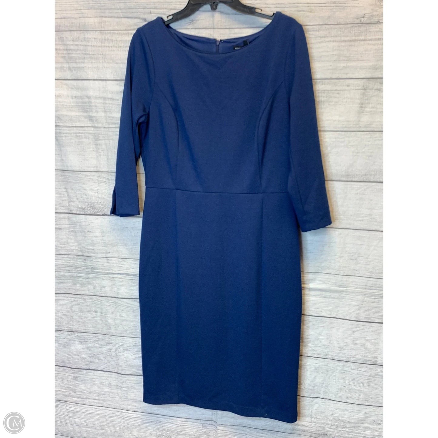 Dress Casual Midi By White House Black Market In Blue, Size: 8