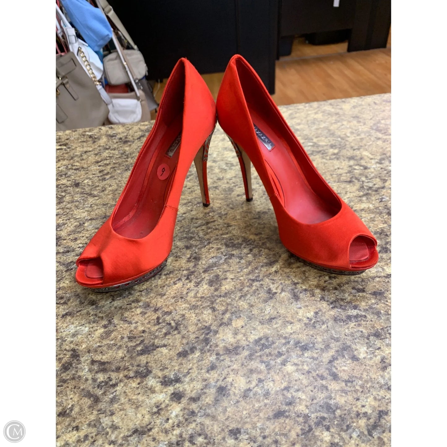 Shoes Heels Platform By Bcbgmaxazria In Red, Size: 9