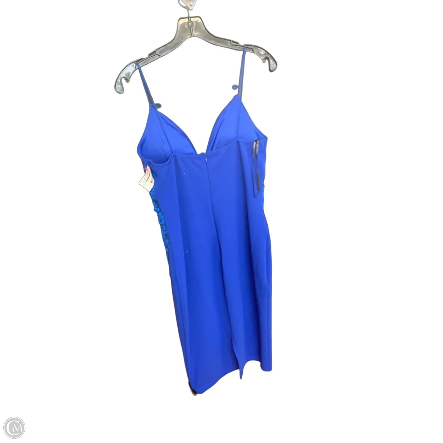 Dress Party Midi By Papaya In Blue, Size: L
