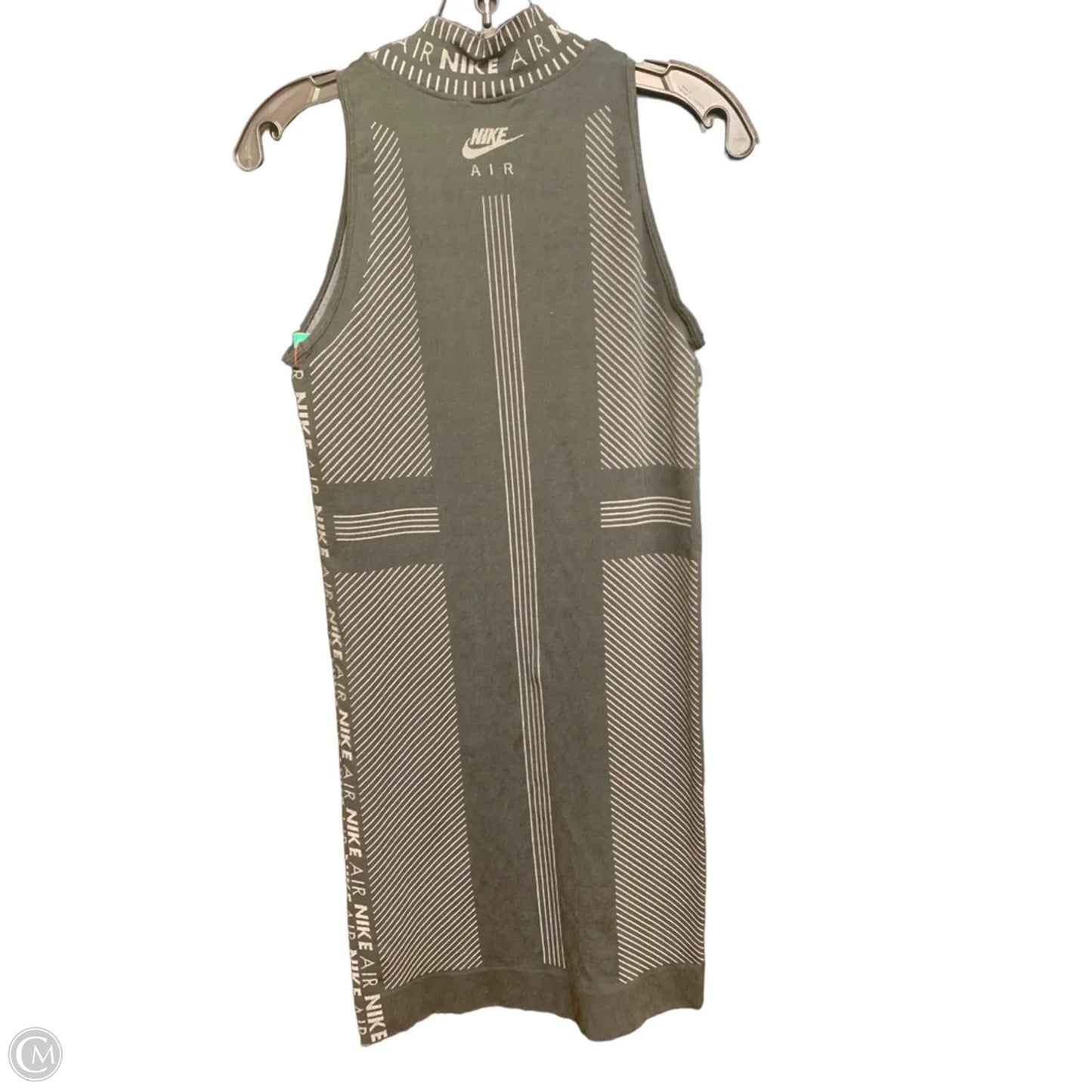 Athletic Dress By Nike In Black & Grey, Size: L