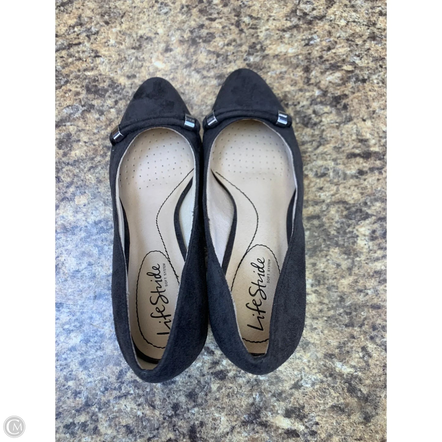 Shoes Heels Kitten By Life Stride In Grey, Size: 6.5