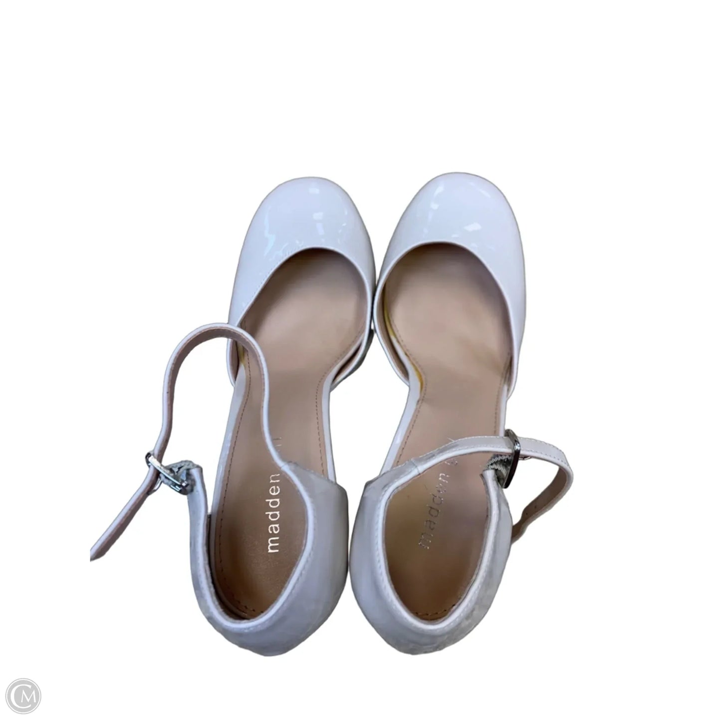 Shoes Heels Block By Madden Girl In Cream, Size: 8.5