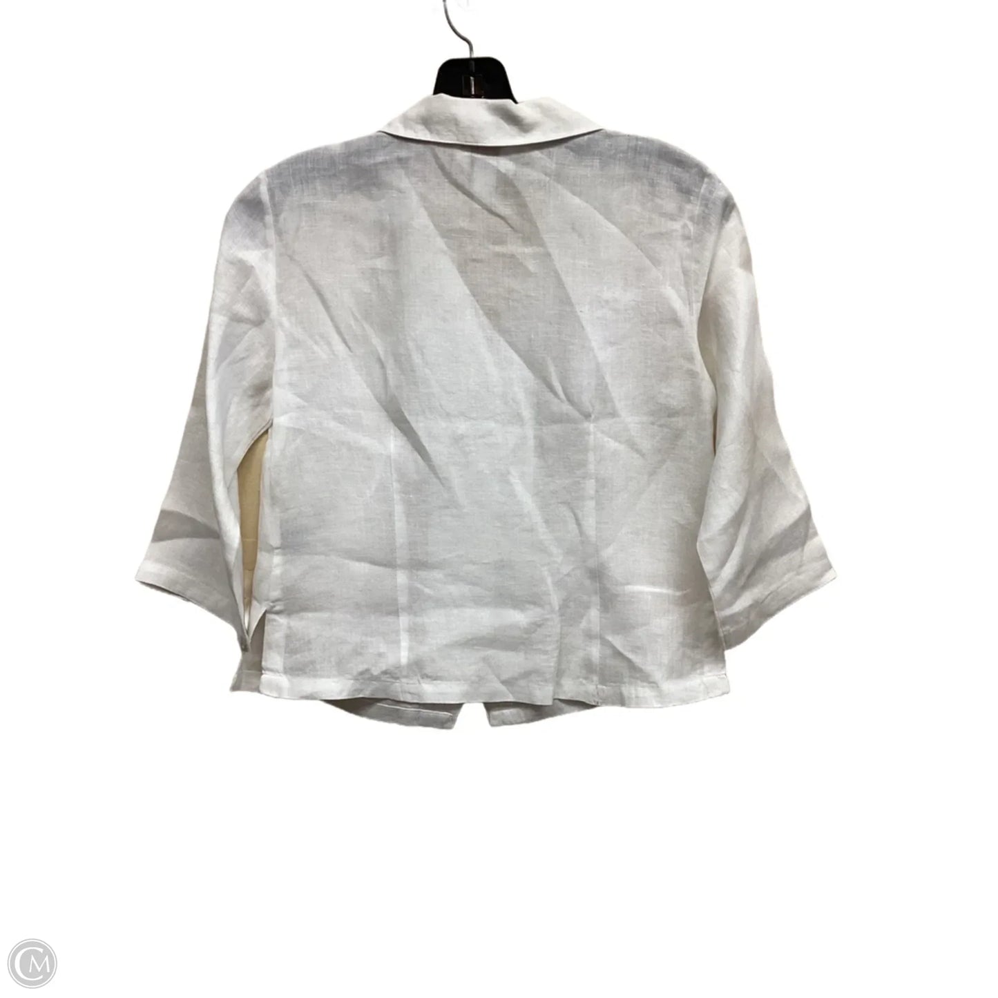 Top Long Sleeve By Talbots In White, Size: 2