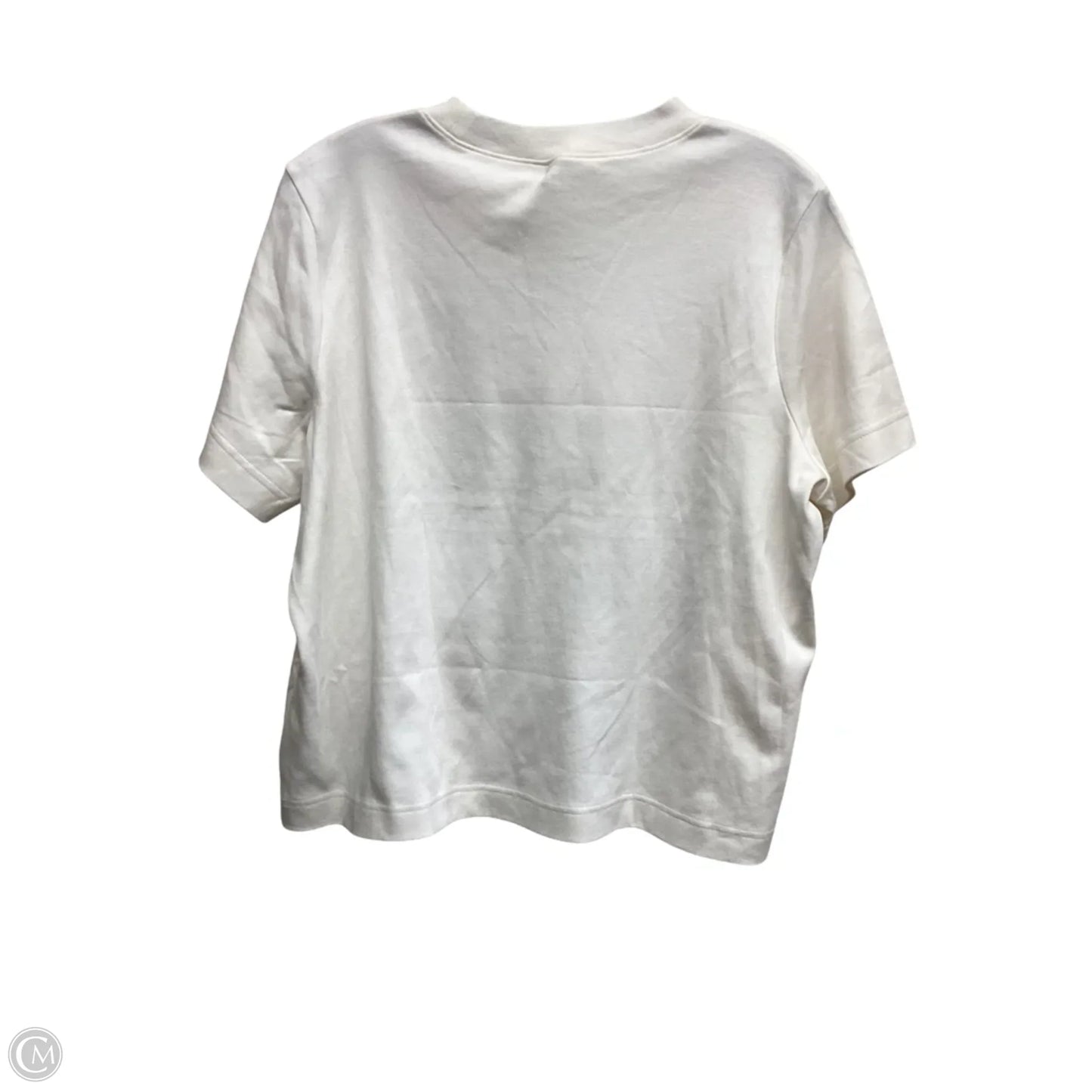Top Short Sleeve By Old Navy In Cream, Size: L