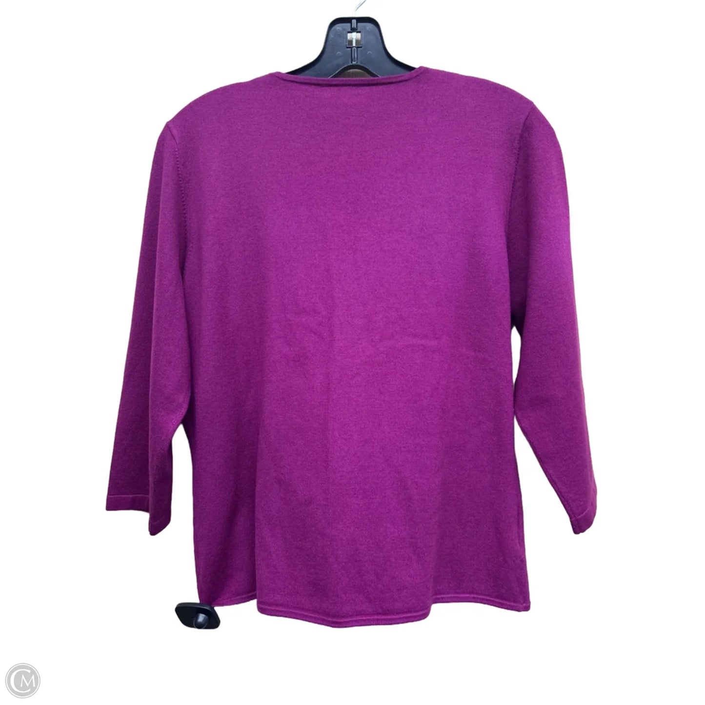 Cardigan By Ann Taylor In Purple, Size: L