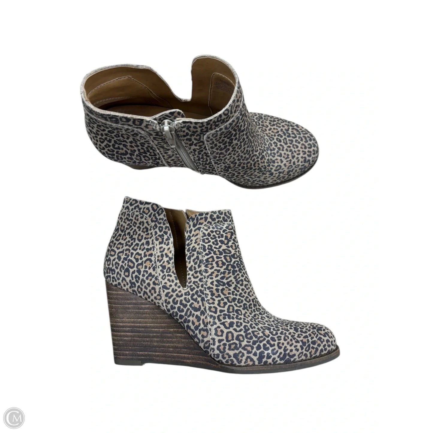 Shoes Heels Wedge By Lucky Brand In Animal Print, Size: 8