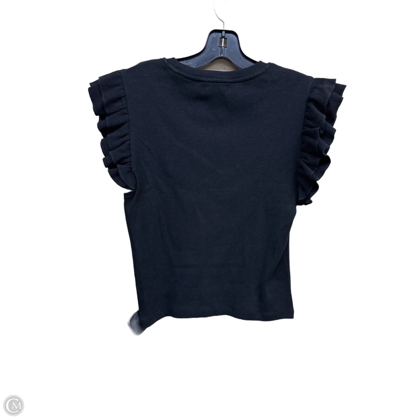 Top Sleeveless By Zara In Black, Size: L