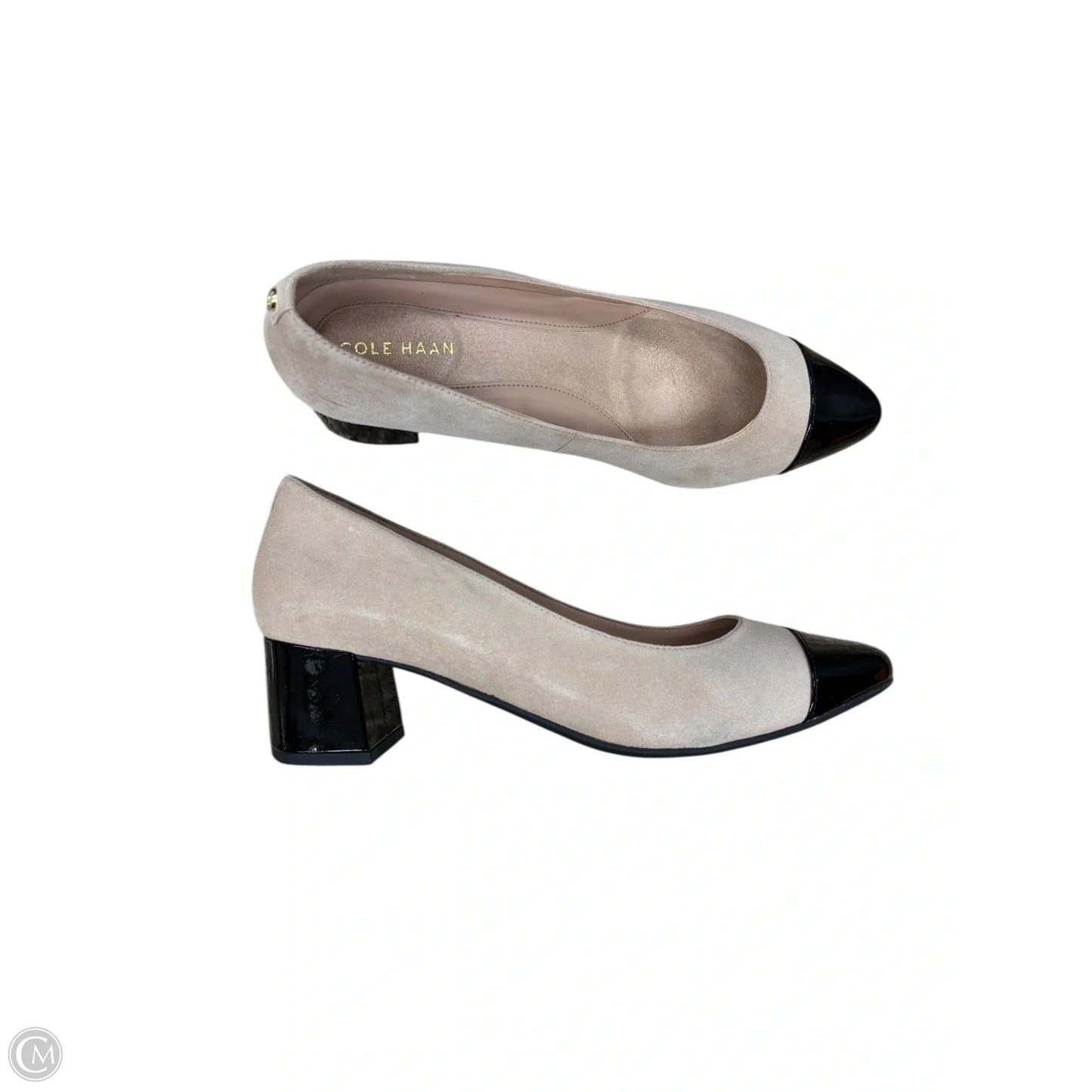 Shoes Heels Block By Cole-haan In Black & Tan, Size: 7