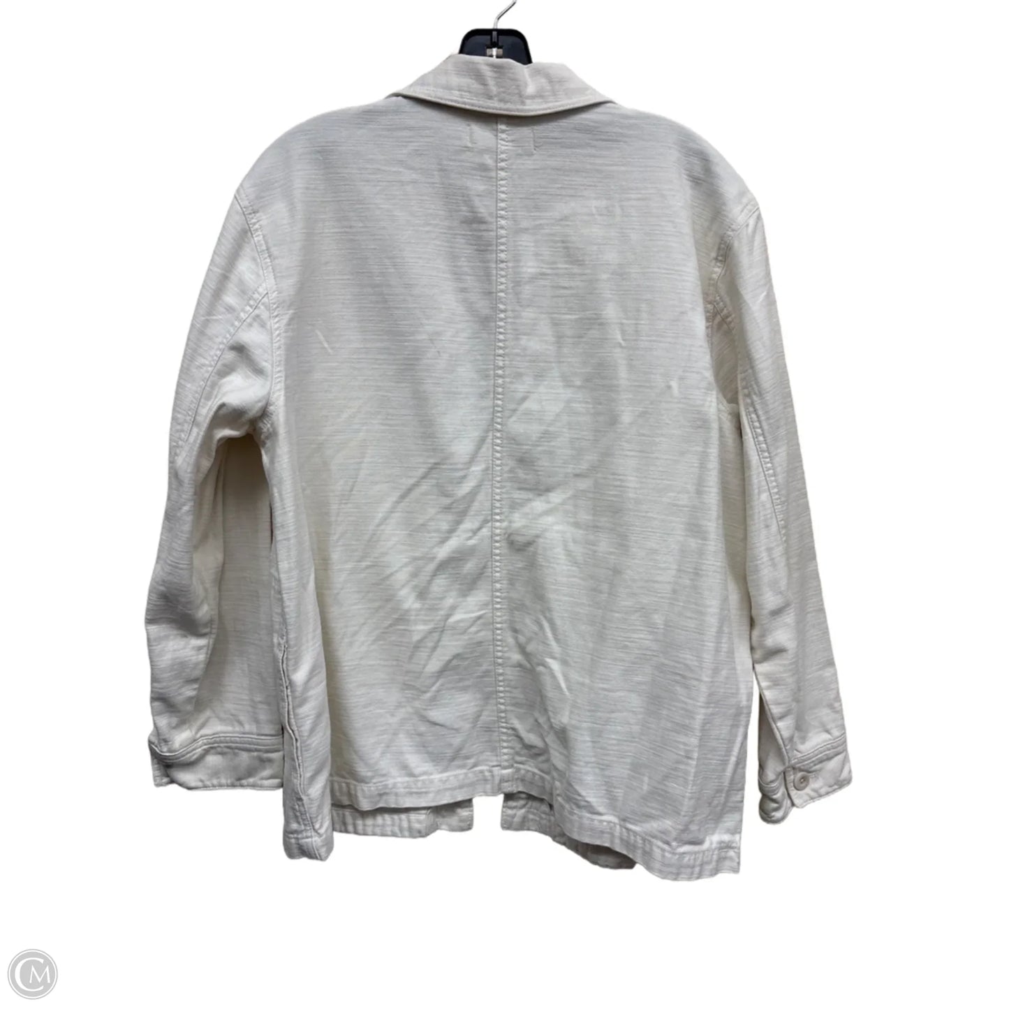 Jacket Denim By Madewell In Cream Denim, Size: M