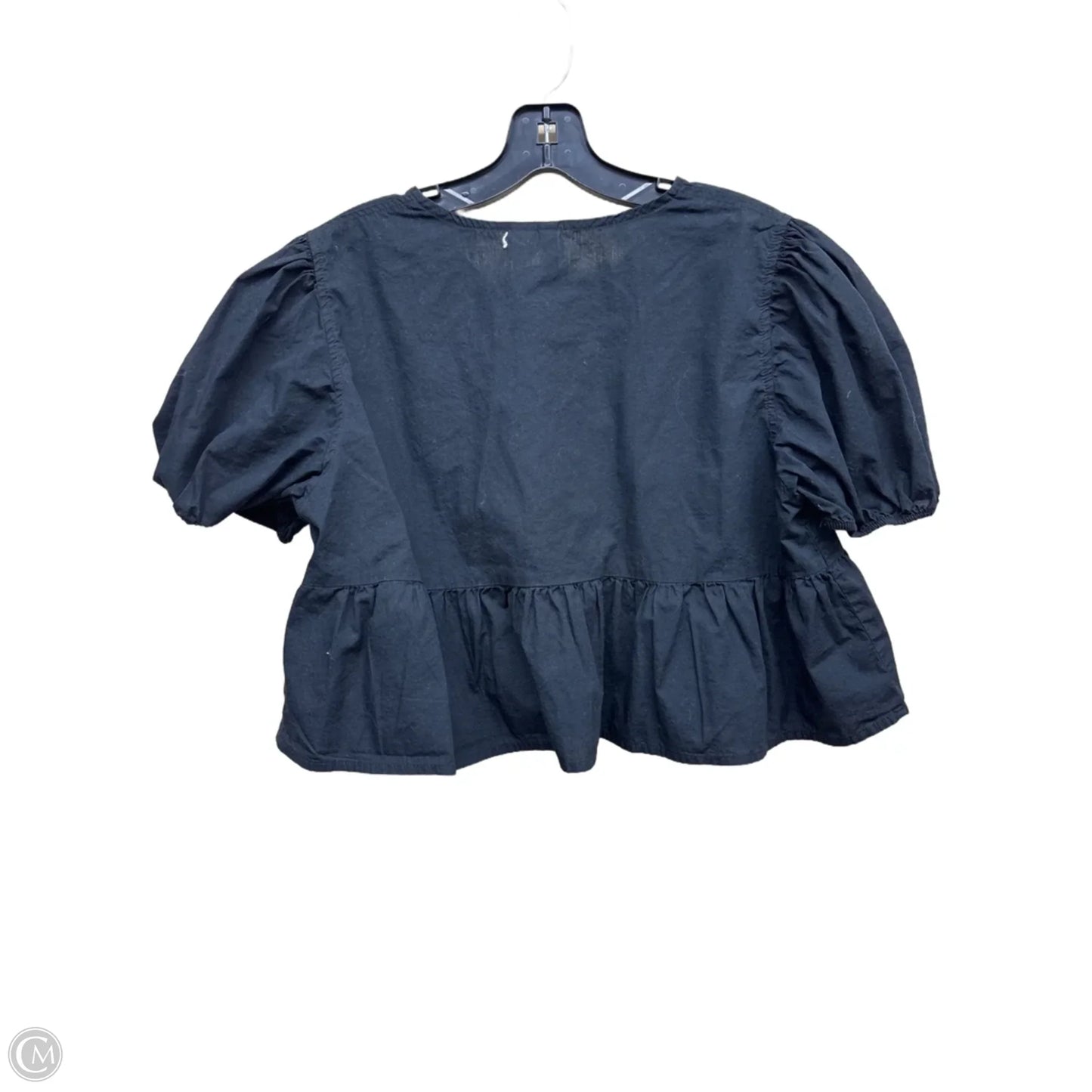 Top Short Sleeve By Divided In Black, Size: L