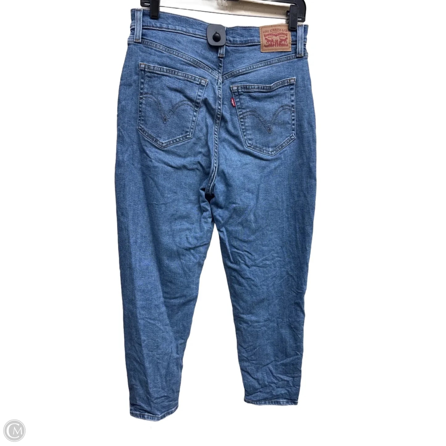 Jeans Straight By Levis In Blue Denim, Size: 10