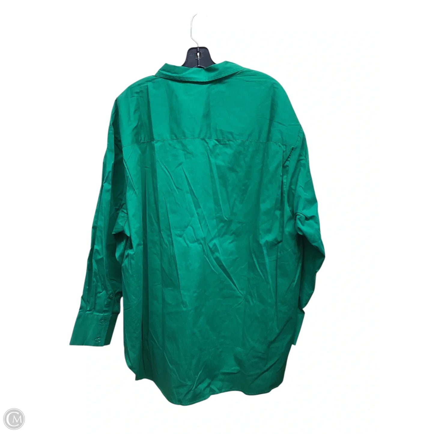 Top Long Sleeve By Avenue In Green, Size: Xxl