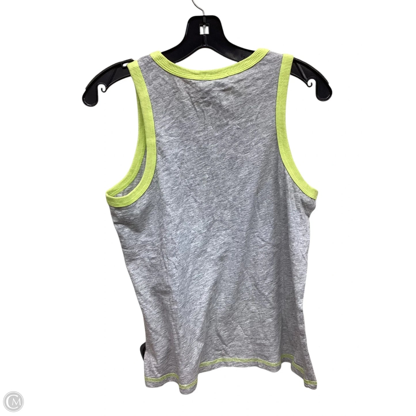 Top Sleeveless By Evereve In Green & Grey, Size: S