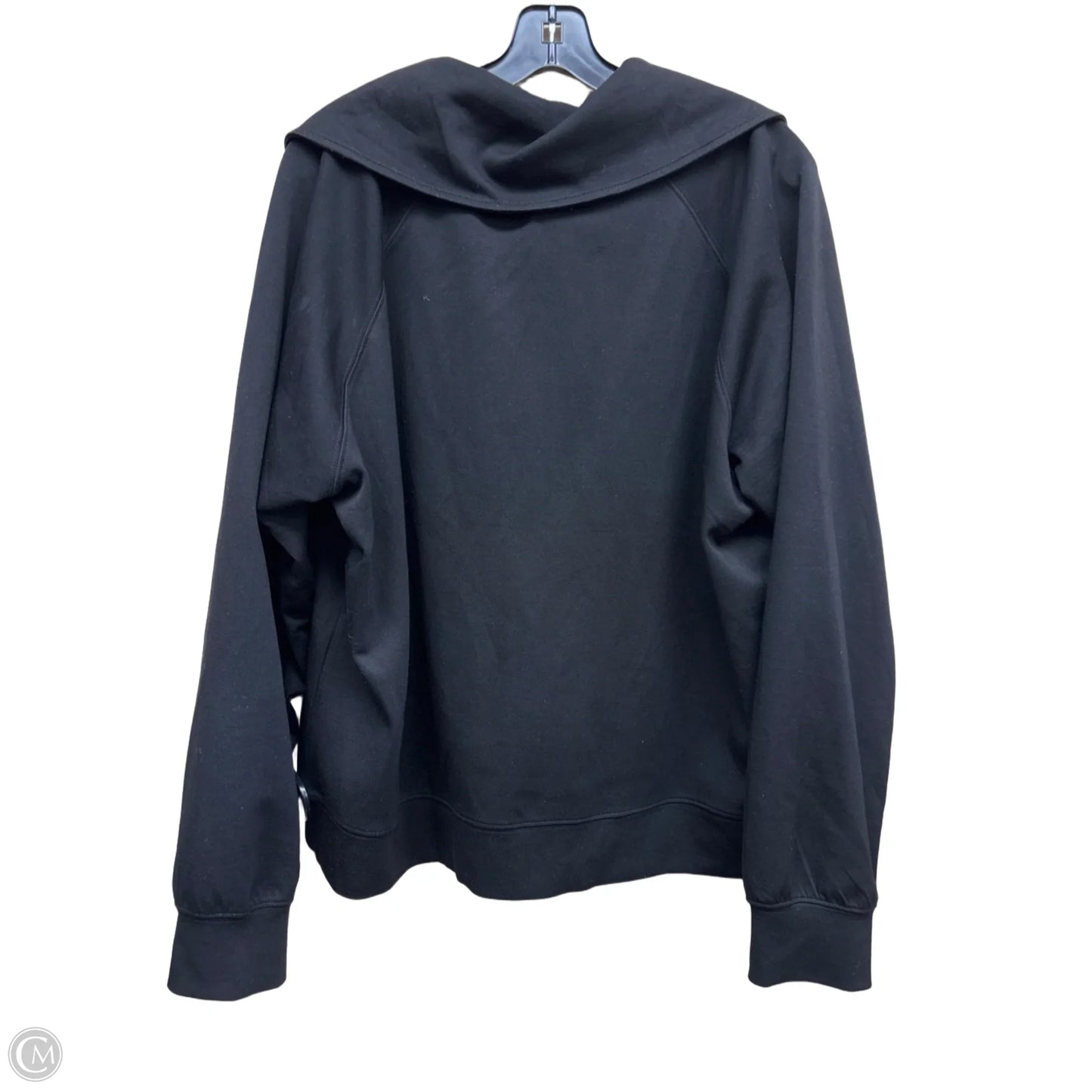 Athletic Top Long Sleeve Collar By Clothes Mentor In Black, Size: Xxl