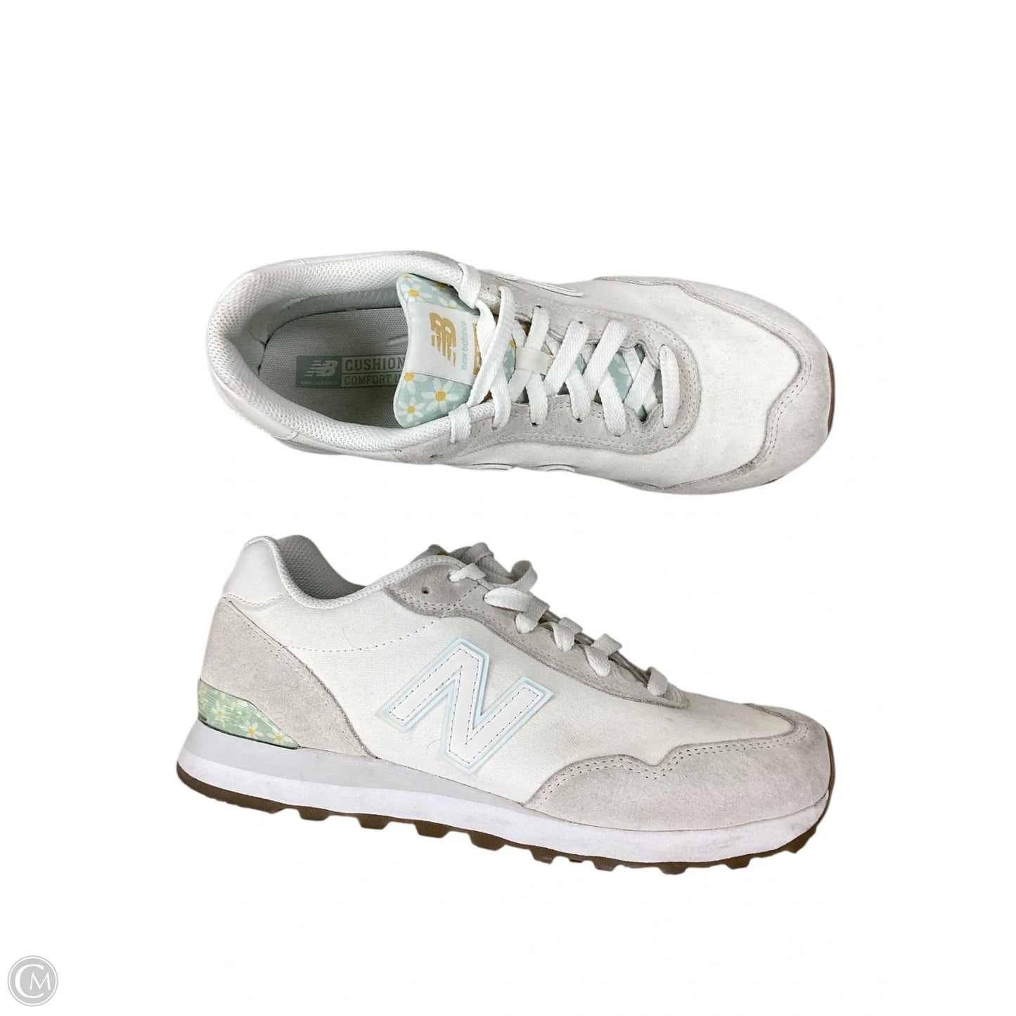 Shoes Athletic By New Balance In Cream & Green, Size: 10