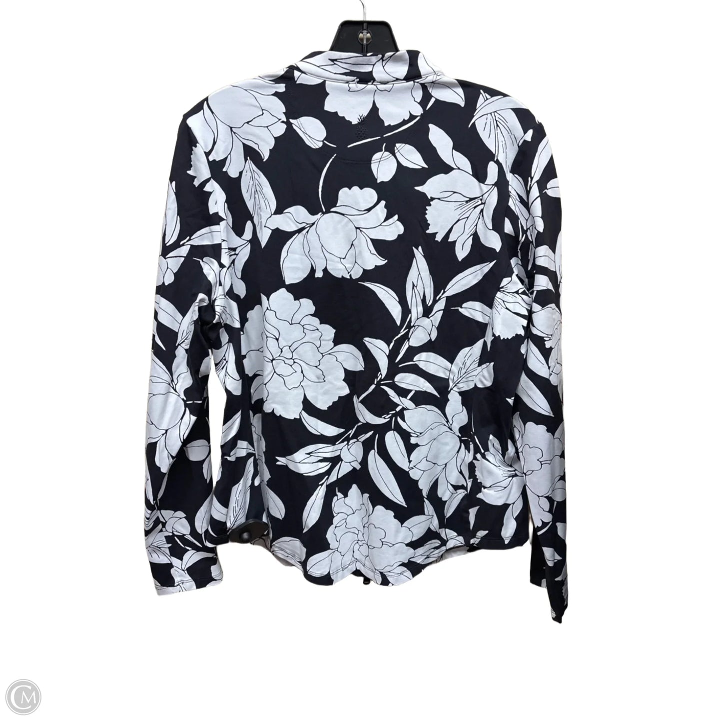 Athletic Jacket By Tommy Bahama In Black & White, Size: M