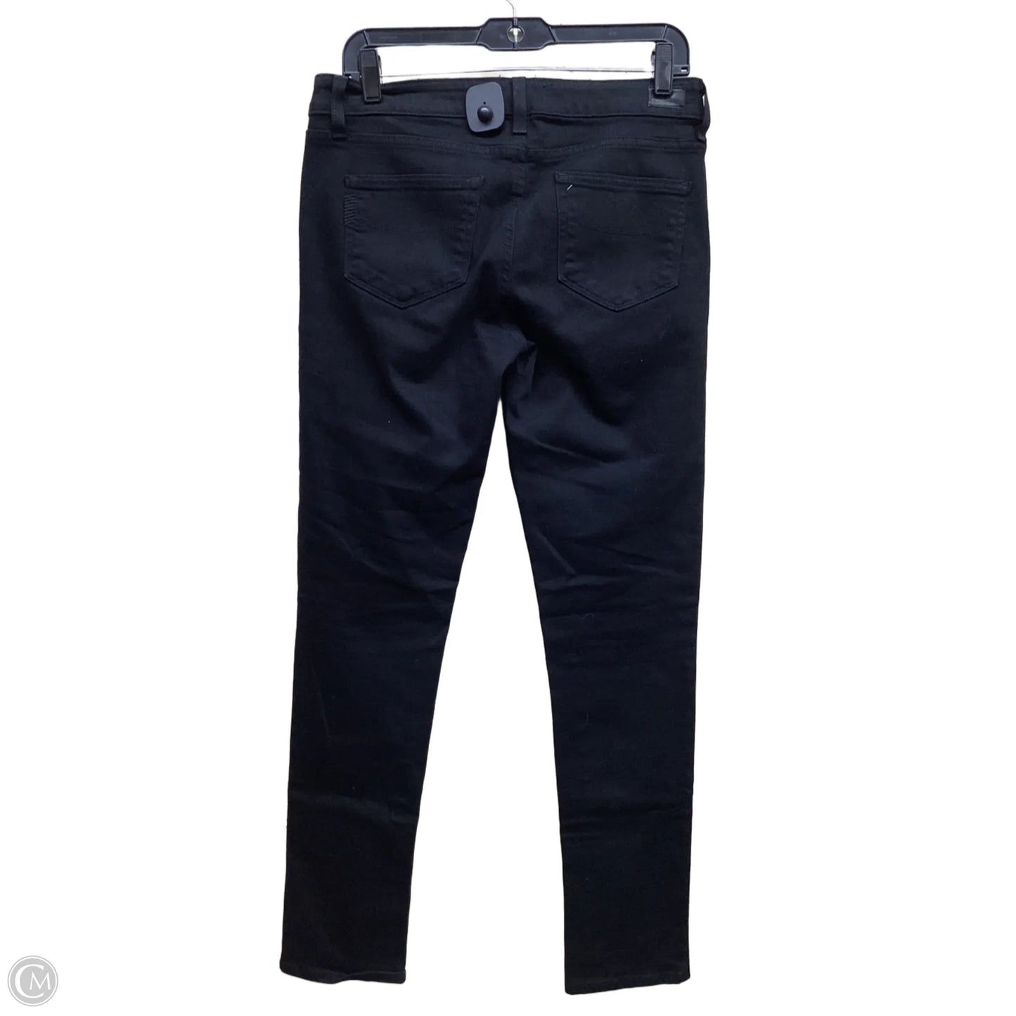 Jeans Straight By Paige In Black Denim, Size: 8
