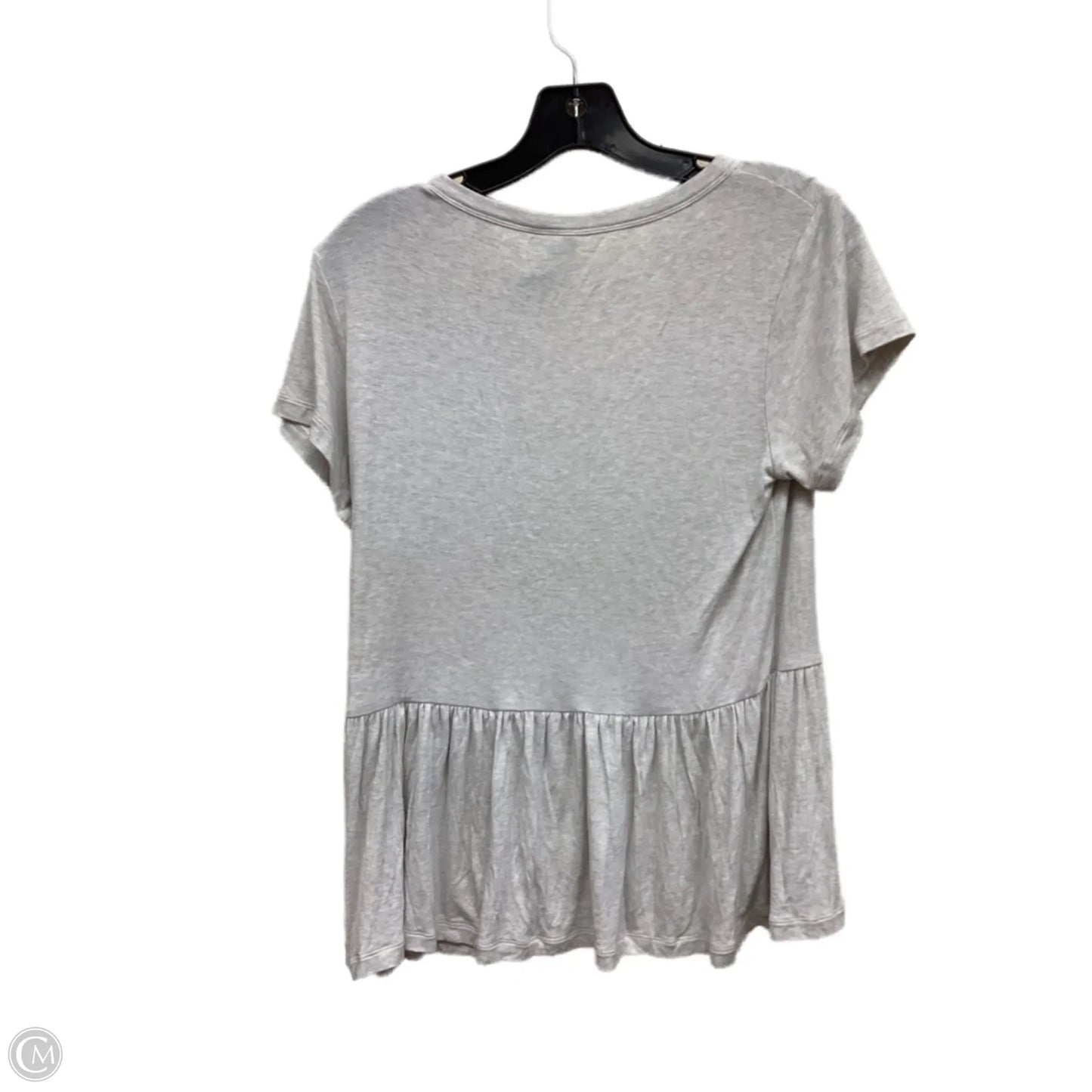 Top Short Sleeve By Cabi In Grey, Size: S