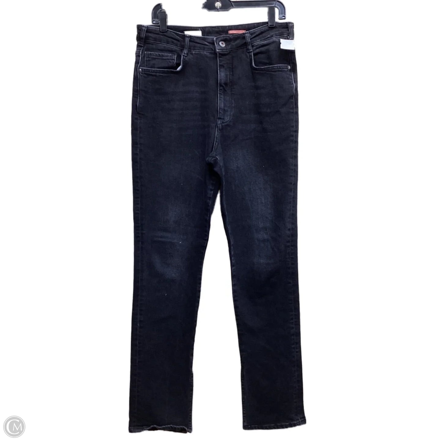 Jeans Straight By Pilcro In Black Denim, Size: 14