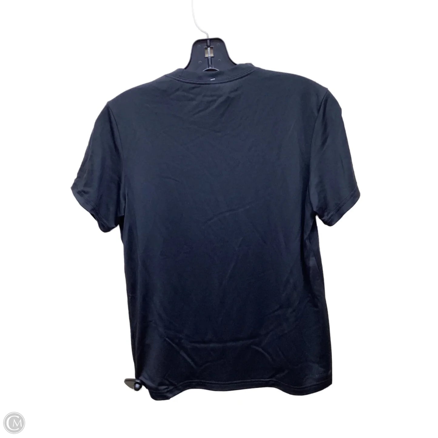 Athletic Top Short Sleeve By Adidas In Black, Size: S