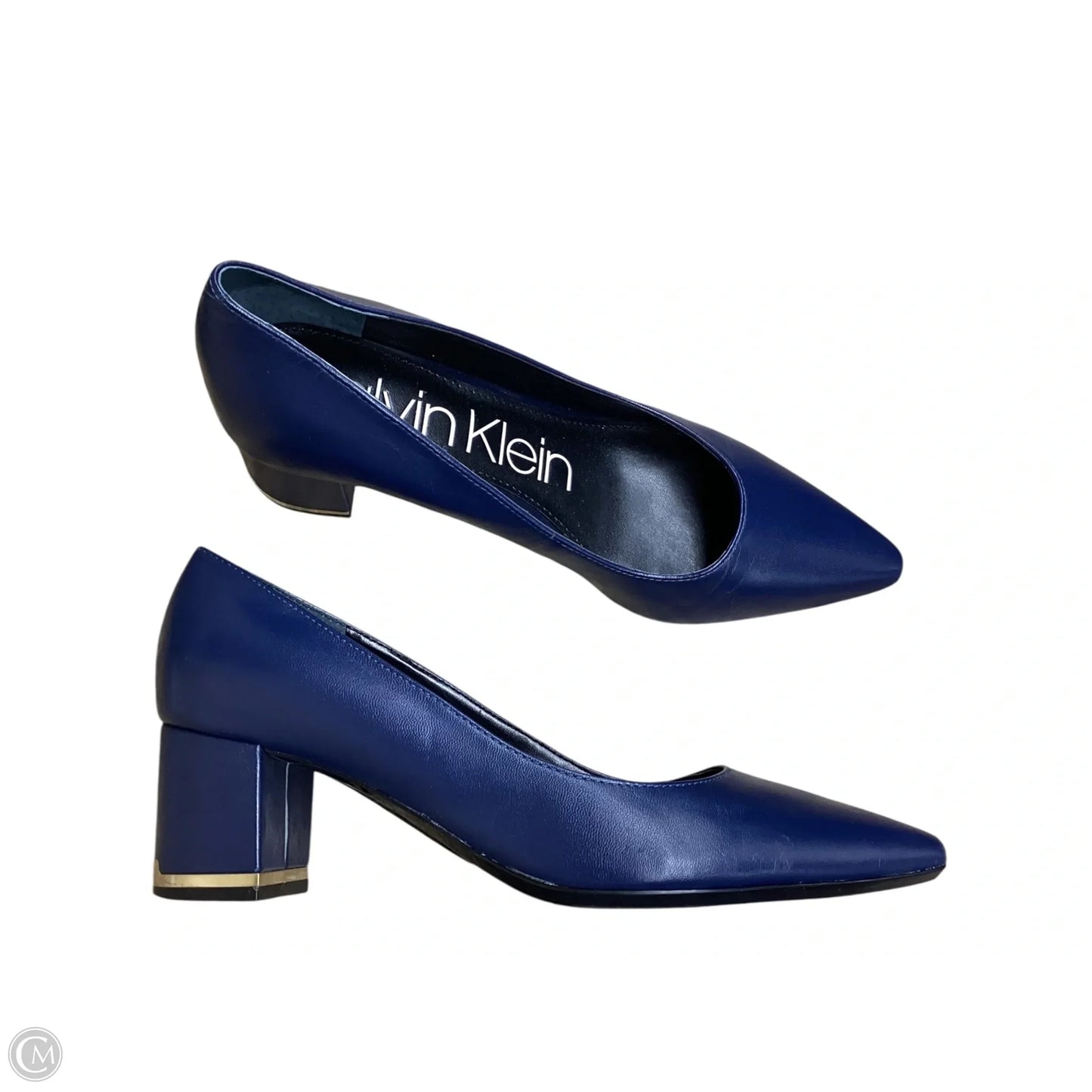 Shoes Heels Block By Calvin Klein In Navy, Size: 8.5