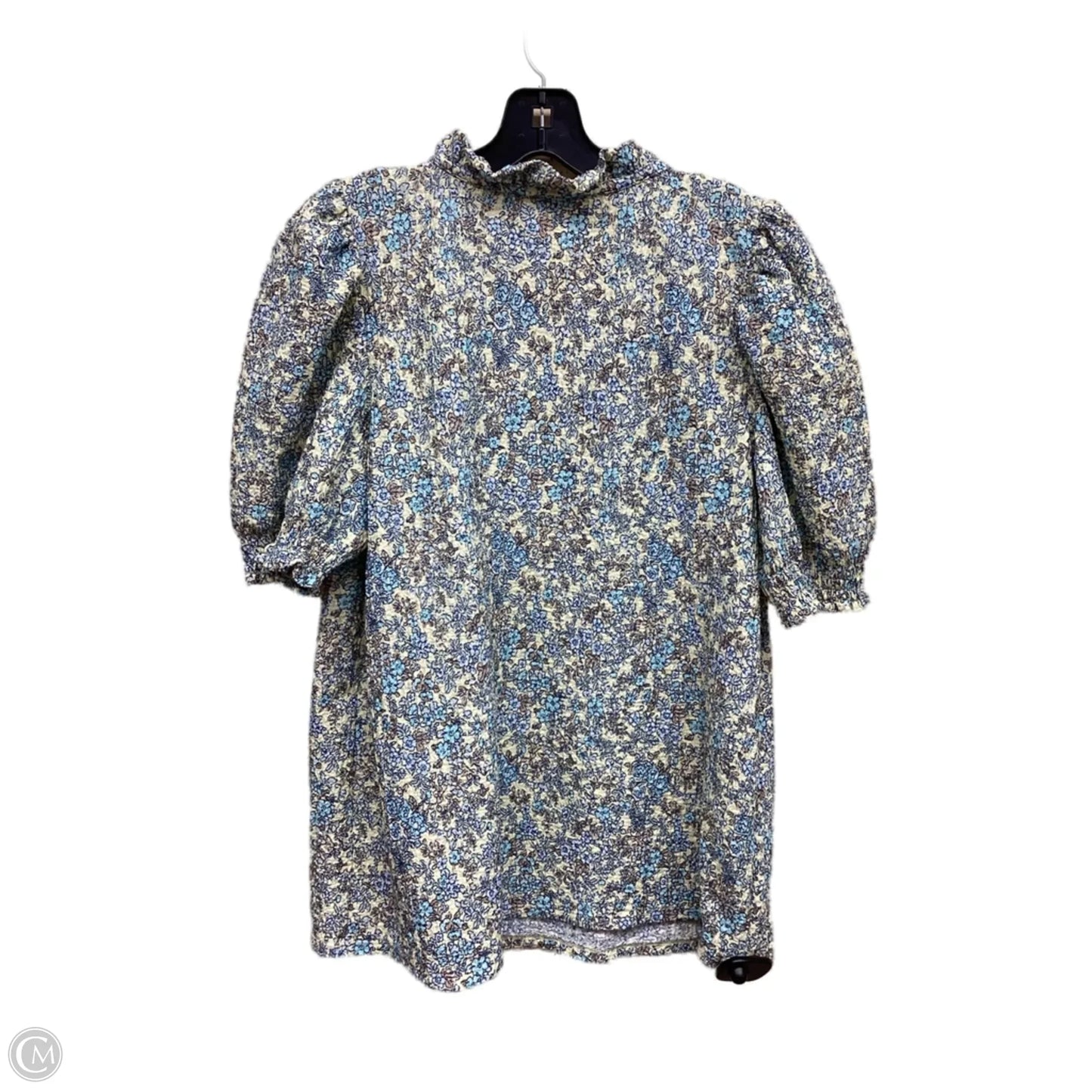Top Short Sleeve By Loft In Floral Print, Size: M