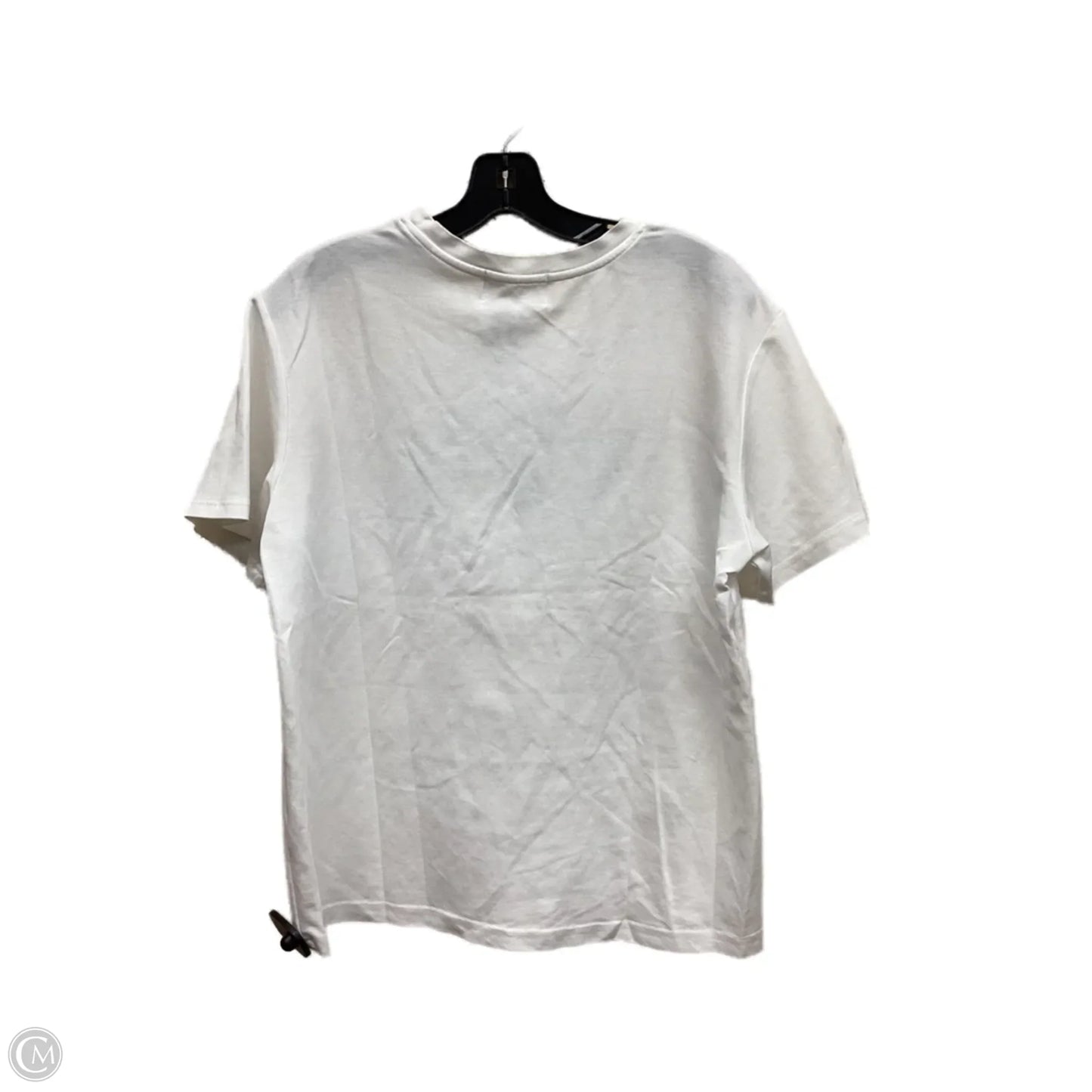 Top Short Sleeve By Clothes Mentor In White, Size: L